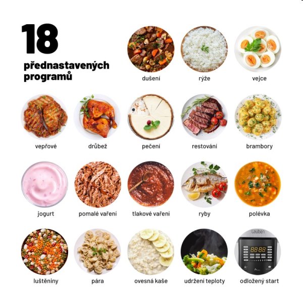 Lauben Multi Cooker 18SB, multifunkční hrnec