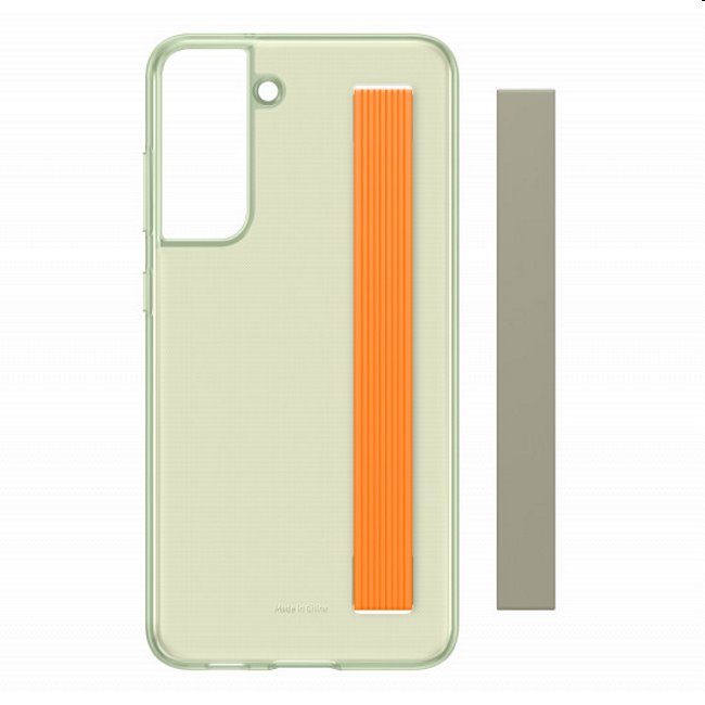 Pouzdro Clear Strap Cover pro Samsung Galaxy S21 FE 5G, olive