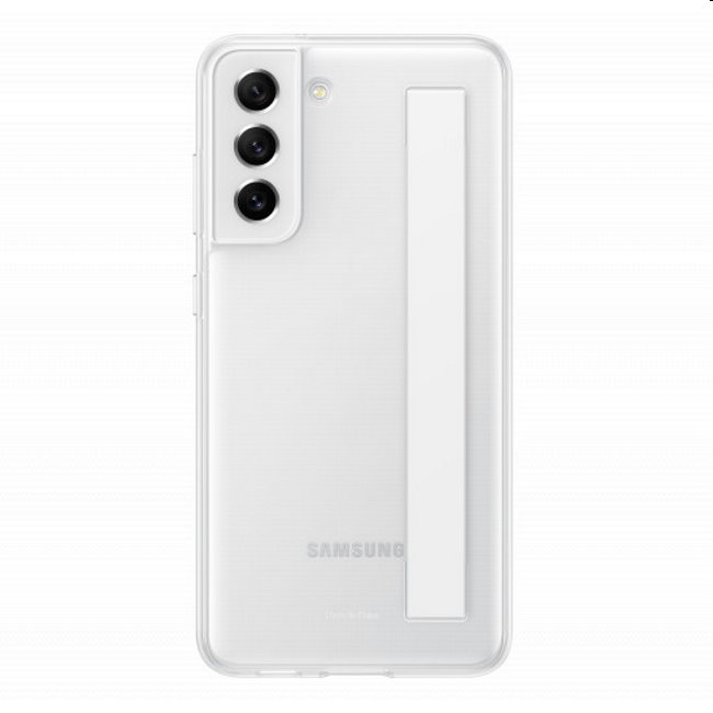 Pouzdro Clear Strap Cover pro Samsung Galaxy S21 FE 5G, white Pouzdro Clear Strap Cover pro Samsung Galaxy S21 FE 5G, white