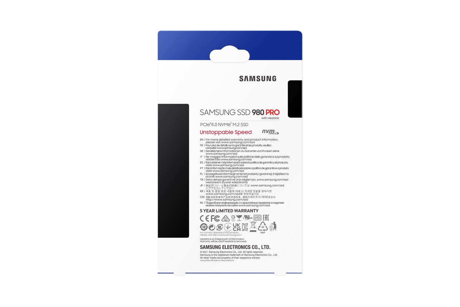 Samsung SSD 980 PRO s chladičem, 2TB, NVMe M.2 Samsung SSD 980 PRO s chladičem, 2TB, NVMe M.2