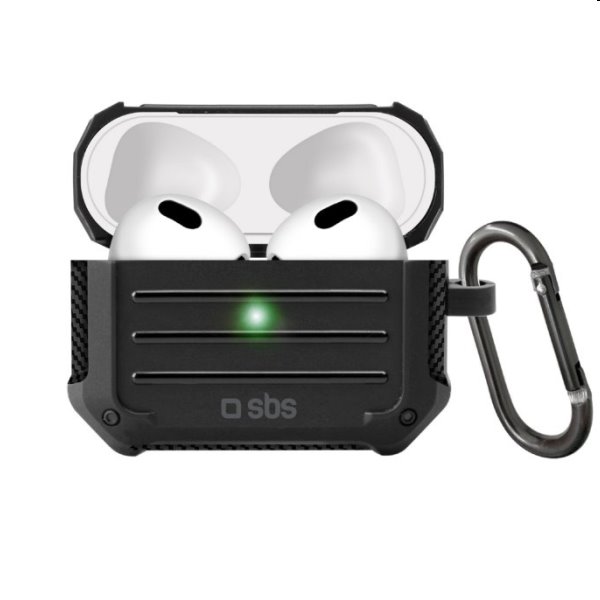 SBS Nárazuvzdorné pouzdro pro Apple AirPods 3, černé SBS Nárazuvzdorné pouzdro pro Apple AirPods 3, černé