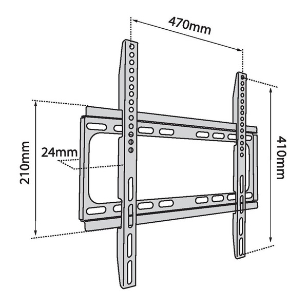 TB Touch držák TV na stěnu TB-450, 56" (40 kg), černý