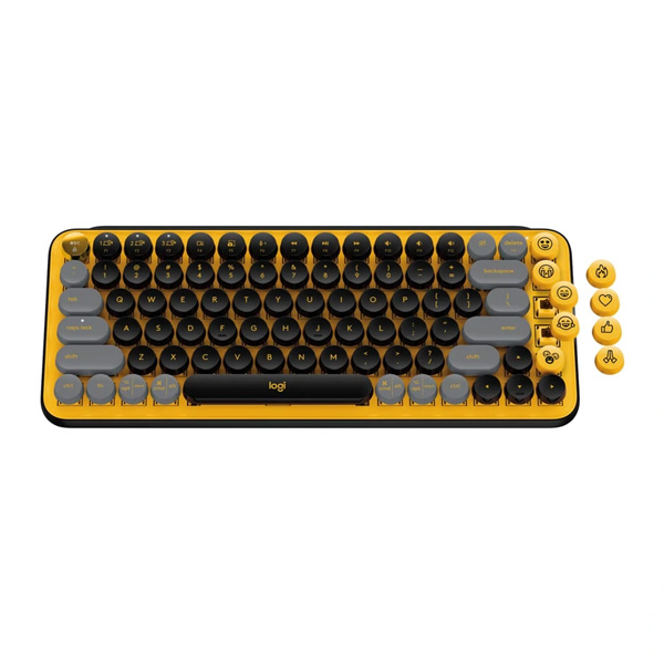 Bezdrátová klávesnice Logitech POP Key Blast, černo-žlutá
