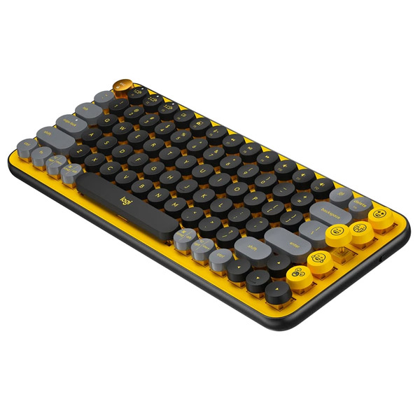 Bezdrátová klávesnice Logitech POP Key Blast, černo-žlutá Bezdrátová klávesnice Logitech POP Key Blast, černo-žlutá