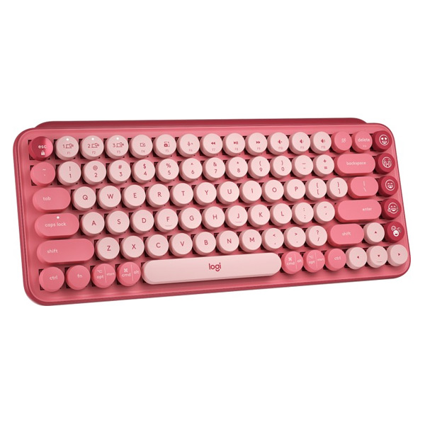 Bezdrátová klávesnice Logitech POP Key Heartbreaker, růžová Bezdrátová klávesnice Logitech POP Key Heartbreaker, růžová