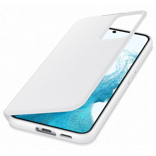 Pouzdro Clear View Cover pro Samsung Galaxy S22 Plus, white
