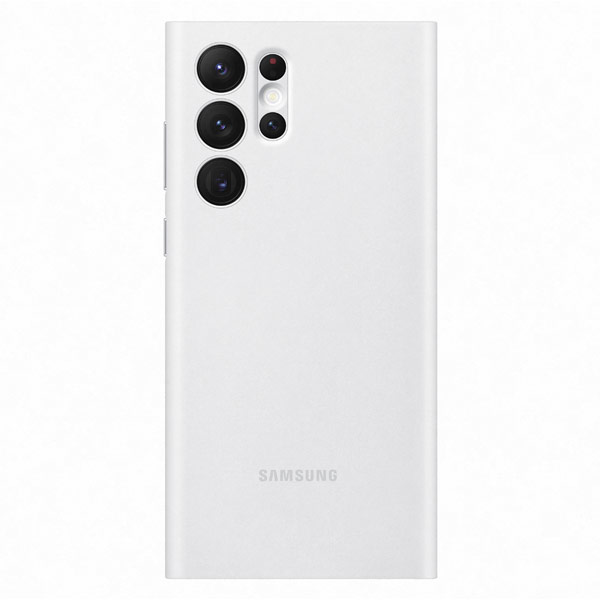 Pouzdro Clear View Cover pro Samsung Galaxy S22 Ultra, white