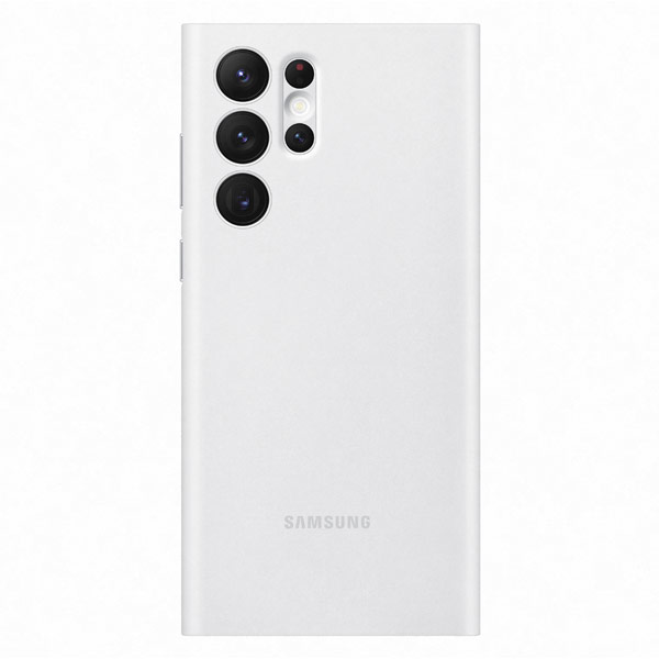 Pouzdro Clear View Cover pro Samsung Galaxy S22 Ultra, white Pouzdro Clear View Cover pro Samsung Galaxy S22 Ultra, white
