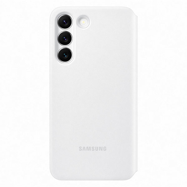 Pouzdro Clear View Cover pro Samsung Galaxy S22, white