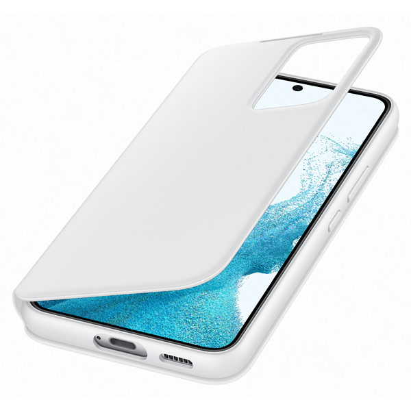 Pouzdro Clear View Cover pro Samsung Galaxy S22, white