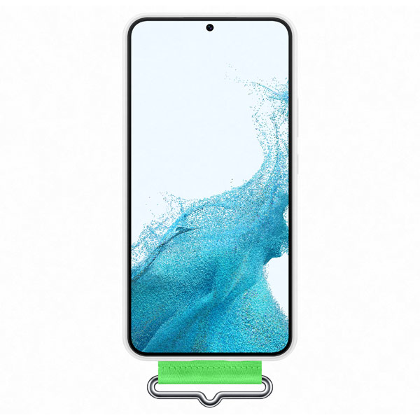 Pouzdro Silicone Strap Cover pro Samsung Galaxy S22 Plus, white