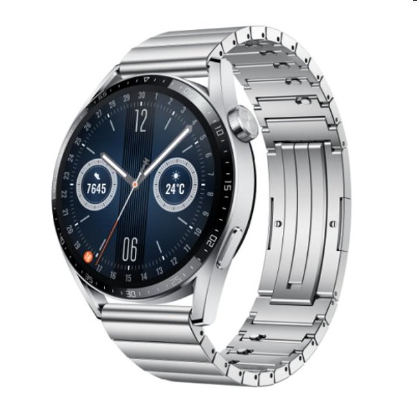 Huawei Watch GT3 46mm, elite silver - vystavený kus