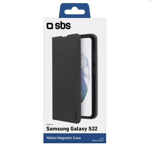 Pouzdro SBS Book Wallet Lite pro Samsung Galaxy S22, černé