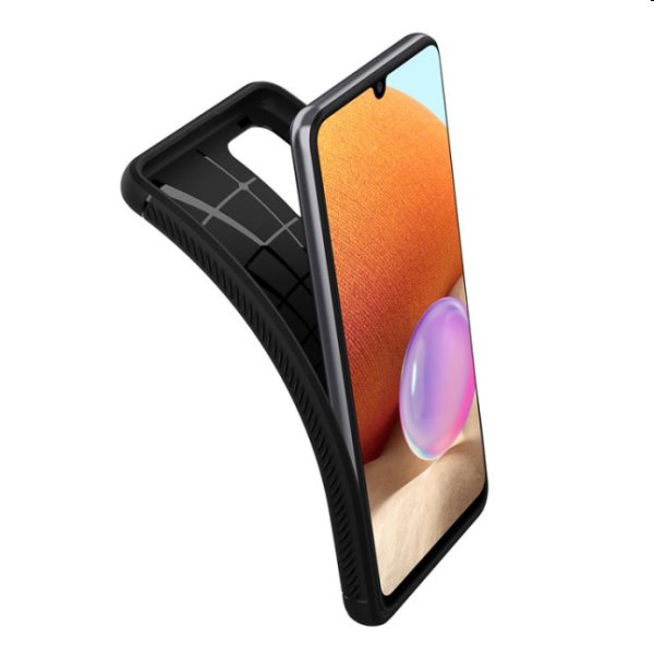 Pouzdro Spigen Rugged Armor pro Samsung Galaxy A32 (LTE), černé Pouzdro Spigen Rugged Armor pro Samsung Galaxy A32 (LTE), černé