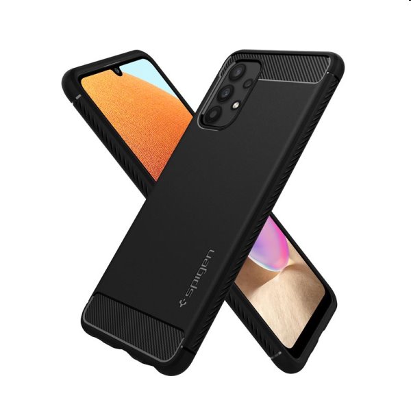 Pouzdro Spigen Rugged Armor pro Samsung Galaxy A32 (LTE), černé Pouzdro Spigen Rugged Armor pro Samsung Galaxy A32 (LTE), černé