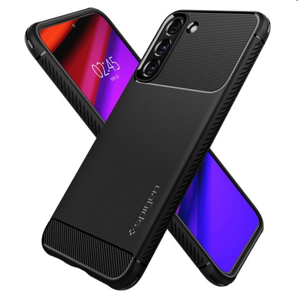 Pouzdro Spigen Rugged Armor pro Samsung Galaxy S22, černé Pouzdro Spigen Rugged Armor pro Samsung Galaxy S22, černé