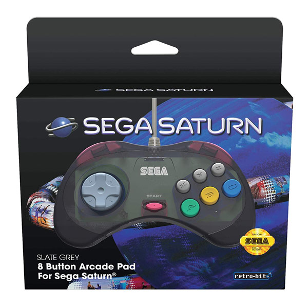 Retro-Bit SEGA Saturn pad, grey