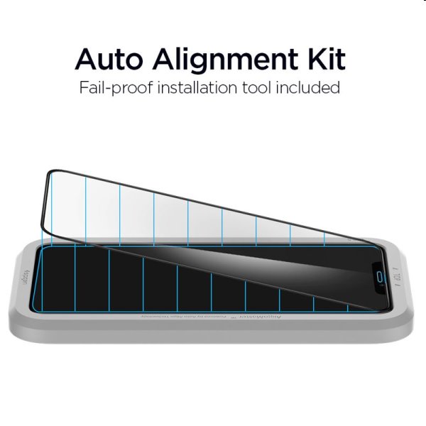 Tvrzené sklo Spigen Align Glass FC pro Apple iPhone 11/XR, černé