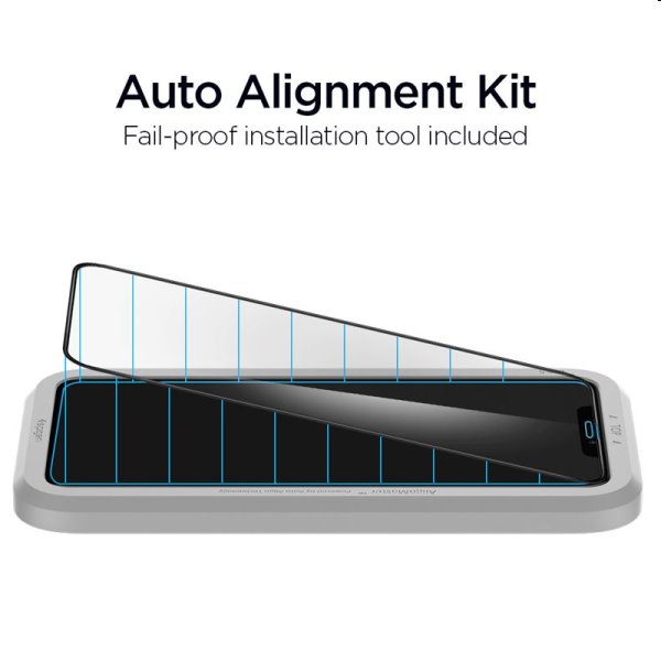Tvrzené sklo Spigen Align Glass FC pro Apple iPhone 11/XR, černé Tvrzené sklo Spigen Align Glass FC pro Apple iPhone 11/XR, černé