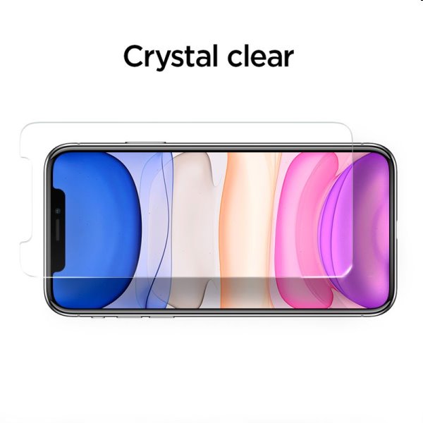Tvrzené sklo Spigen Align Glass FC pro Apple iPhone 11/XR, černé Tvrzené sklo Spigen Align Glass FC pro Apple iPhone 11/XR, černé