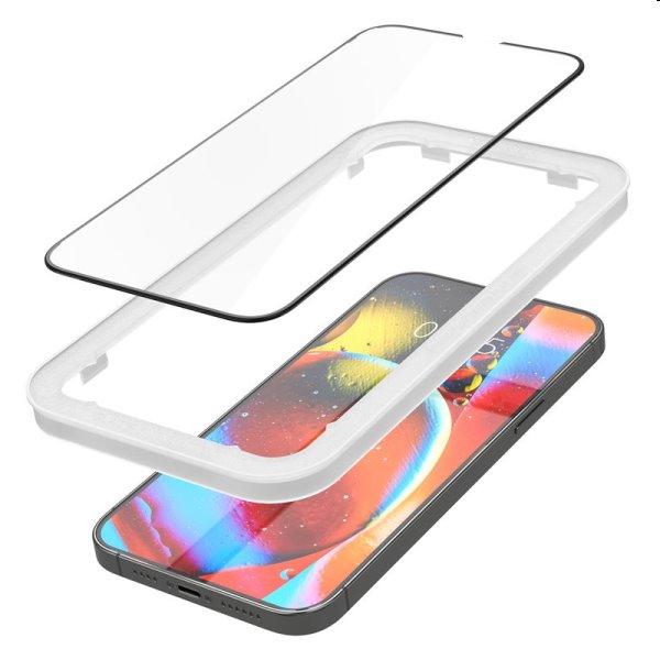 Tvrzené sklo Spigen tR Align Master pro Apple iPhone 14/13/13 Pro, černé, 2 kusy Tvrzené sklo Spigen tR Align Master pro Apple iPhone 14/13/13 Pro, černé, 2 kusy