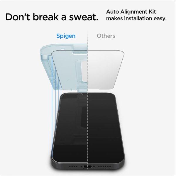 Tvrzené sklo Spigen tR ez Fit pro Apple iPhone 12 mini, 2 kusy Tvrzené sklo Spigen tR ez Fit pro Apple iPhone 12 mini, 2 kusy