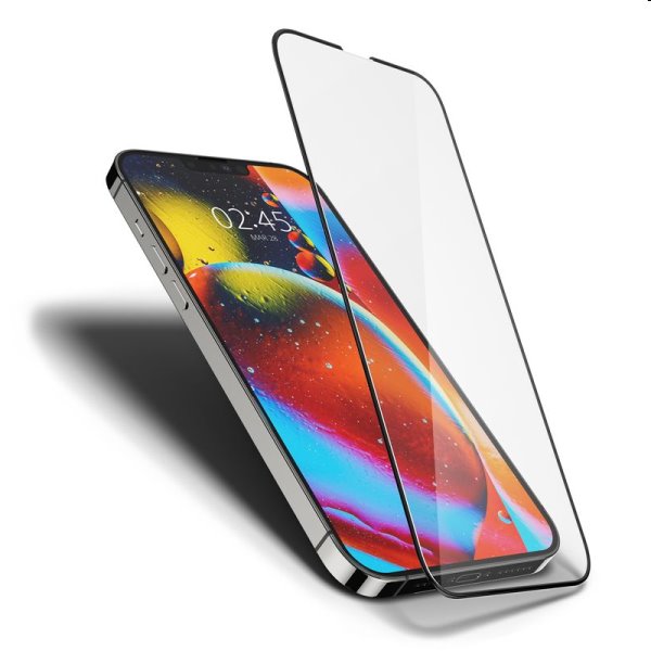 Tvrzené sklo Spigen tR Slim HD pro Apple iPhone 14/13/13 Pro, černé Tvrzené sklo Spigen tR Slim HD pro Apple iPhone 14/13/13 Pro, černé