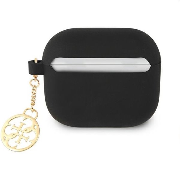 GUESS silikónový obal pro Apple AirPods 3 (GUA3LSC4EK), černé GUESS silikónový obal pro Apple AirPods 3 (GUA3LSC4EK), černé