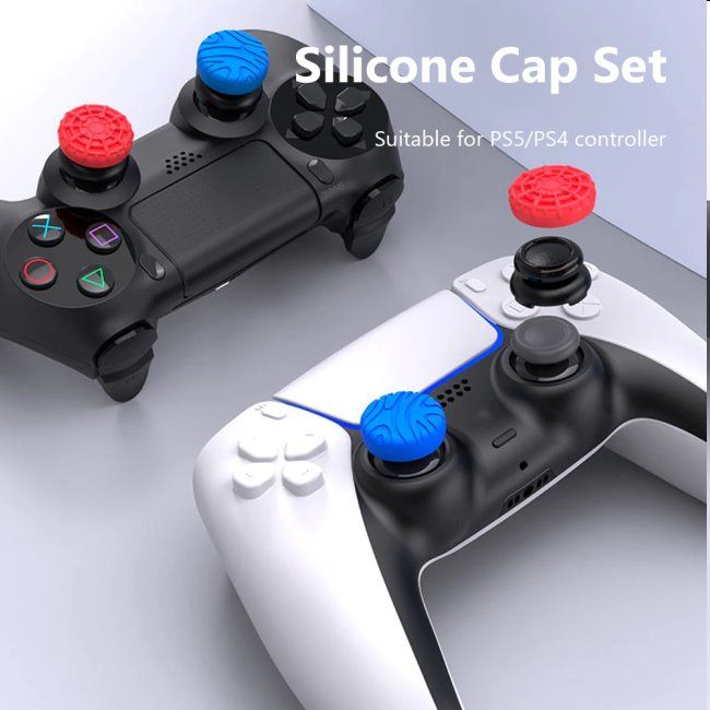 iPega P5029 PlayStation 4/5 controller cap set, red/blue iPega P5029 PlayStation 4/5 controller cap set, red/blue