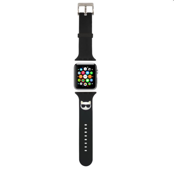 Karl Lagerfeld Choupette Head řemínek pro Apple Watch 42/44mm, black