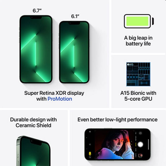 Apple iPhone 13 Pro Max 1TB, alpine green