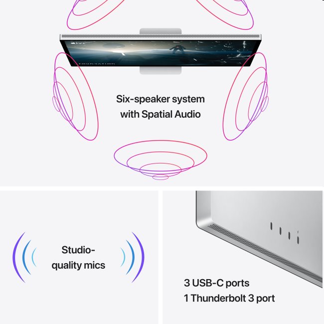 Apple Studio Display 27" Nano-Texture Glass (stojan s nastavitelným náklonem a výškou)