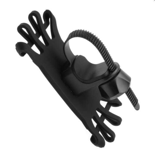 FIXED Bikee Silikónový držák mobilního telefonu na kolo, černý