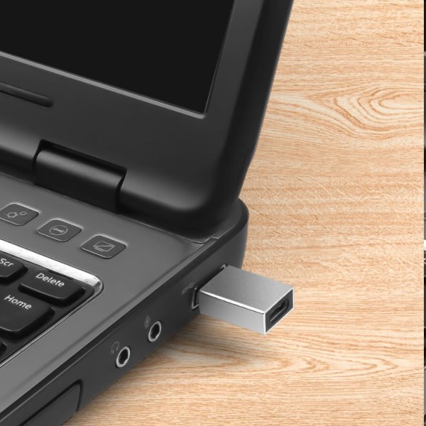 FIXED Link redukce z hliníku USB-C na USB-A, šedá
