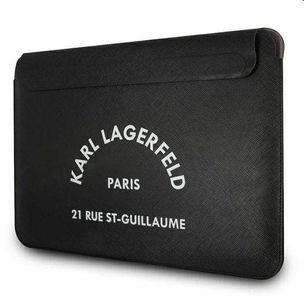 Karl Lagerfeld Saffiano RSG Embossed Computer Sleeve 16", černé