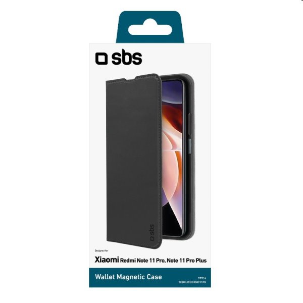 Pouzdro SBS Book Wallet Lite pro Xiaomi Redmi Note 11 Pro/Note 11 Pro Plus, černé