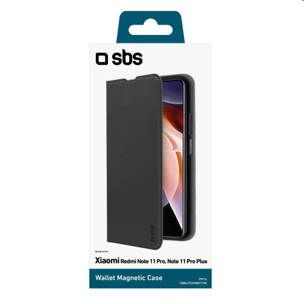 Pouzdro SBS Book Wallet Lite pro Xiaomi Redmi Note 11 Pro/Note 11 Pro Plus, černé Pouzdro SBS Book Wallet Lite pro Xiaomi Redmi Note 11 Pro/Note 11 Pro Plus, černé