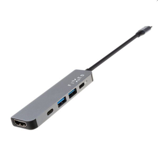 FIXED HUB Mini 5v1 s USB-C pro notebooky a tablety FIXED HUB Mini 5v1 s USB-C pro notebooky a tablety