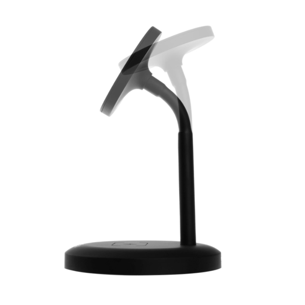 FIXED MagStand Stojan s bezdrátovým nabíjením pro 2 zařízení, 15 W + 5 W, černý