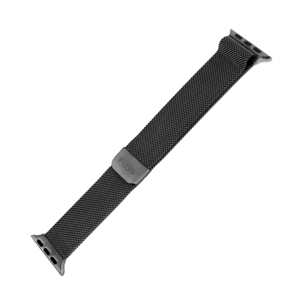 FIXED Mesh Nerezový řemínek pro Apple Watch 38/40/41 mm, černý