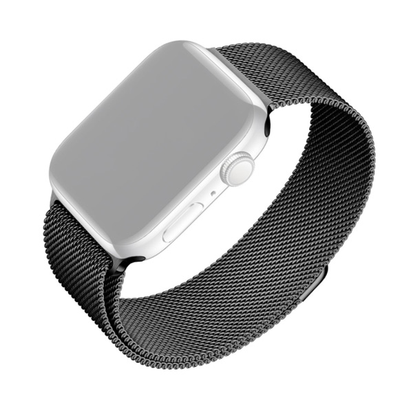 FIXED Mesh Nerezový řemínek pro Apple Watch 38/40/41 mm, černý