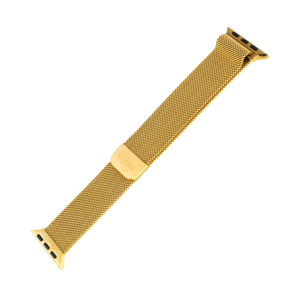 FIXED Mesh Nerezový řemínek pro Apple Watch 38/40/41 mm, zlatý