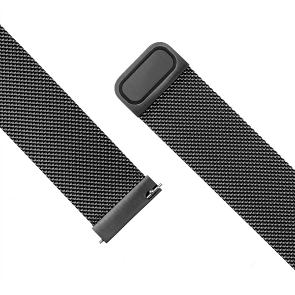 FIXED Mesh Nerezový řemínek pro Smart Watch 20 mm, černý