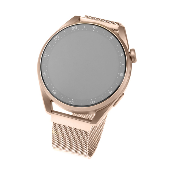 FIXED Mesh Nerezový řemínek pro Smart Watch 20 mm, zlato-růžový