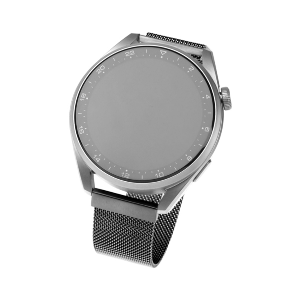 FIXED Mesh Nerezový řemínek pro Smart Watch 22 mm, černý