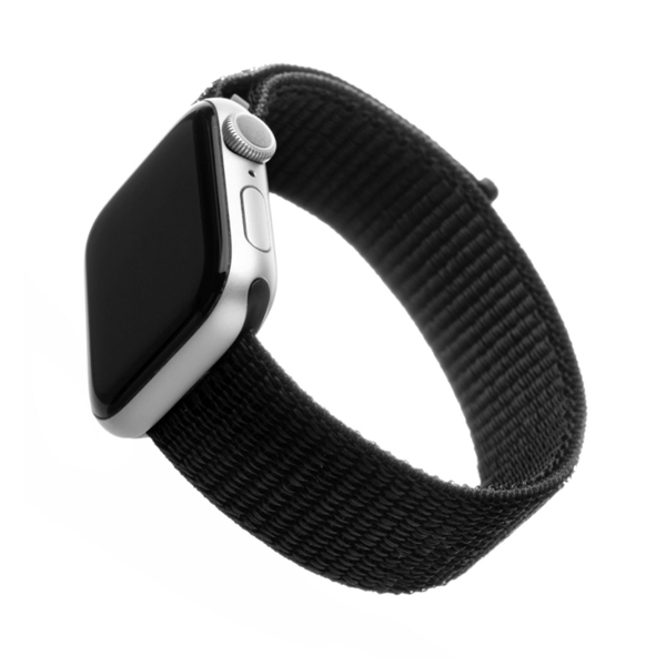 FIXED Nylonový řemínek pro Apple Watch 38/ 40/ 41 mm, černý