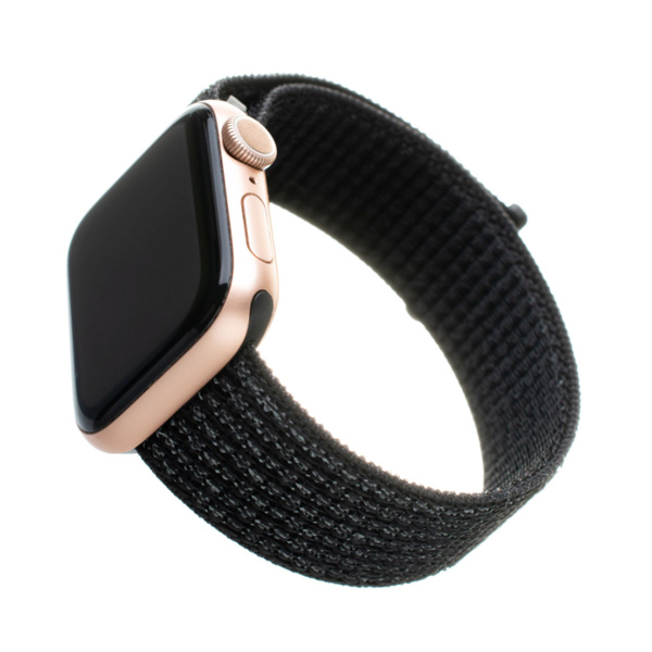 FIXED Nylonový řemínek pro Apple Watch 38/ 40/ 41 mm, reflexní černý FIXED Nylonový řemínek pro Apple Watch 38/ 40/ 41 mm, reflexní černý