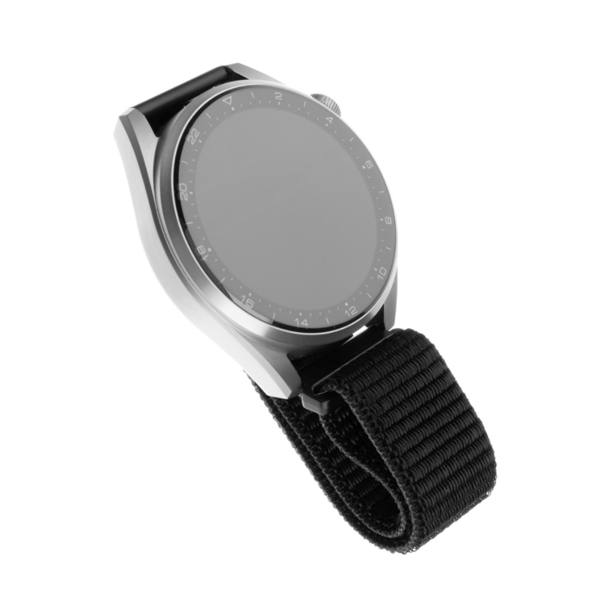 FIXED Nylonový řemínek pro Smart Watch 20 mm, černý
