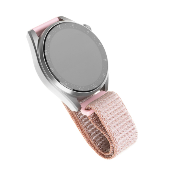 FIXED Nylonový řemínek pro Smart Watch 22 mm, růžovo-zlatý FIXED Nylonový řemínek pro Smart Watch 22 mm, růžovo-zlatý