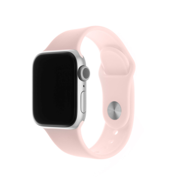 FIXED Set silikonových řemínků pro Apple Watch 38/40/41 mm, růžový